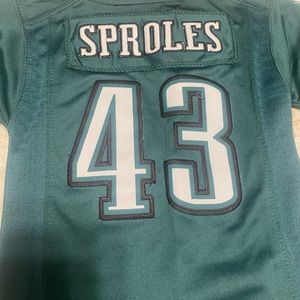 Toddler eagles jersey everything stitch size 3T